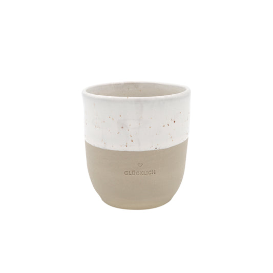 Eulenschnitt Becher "Glücklich"