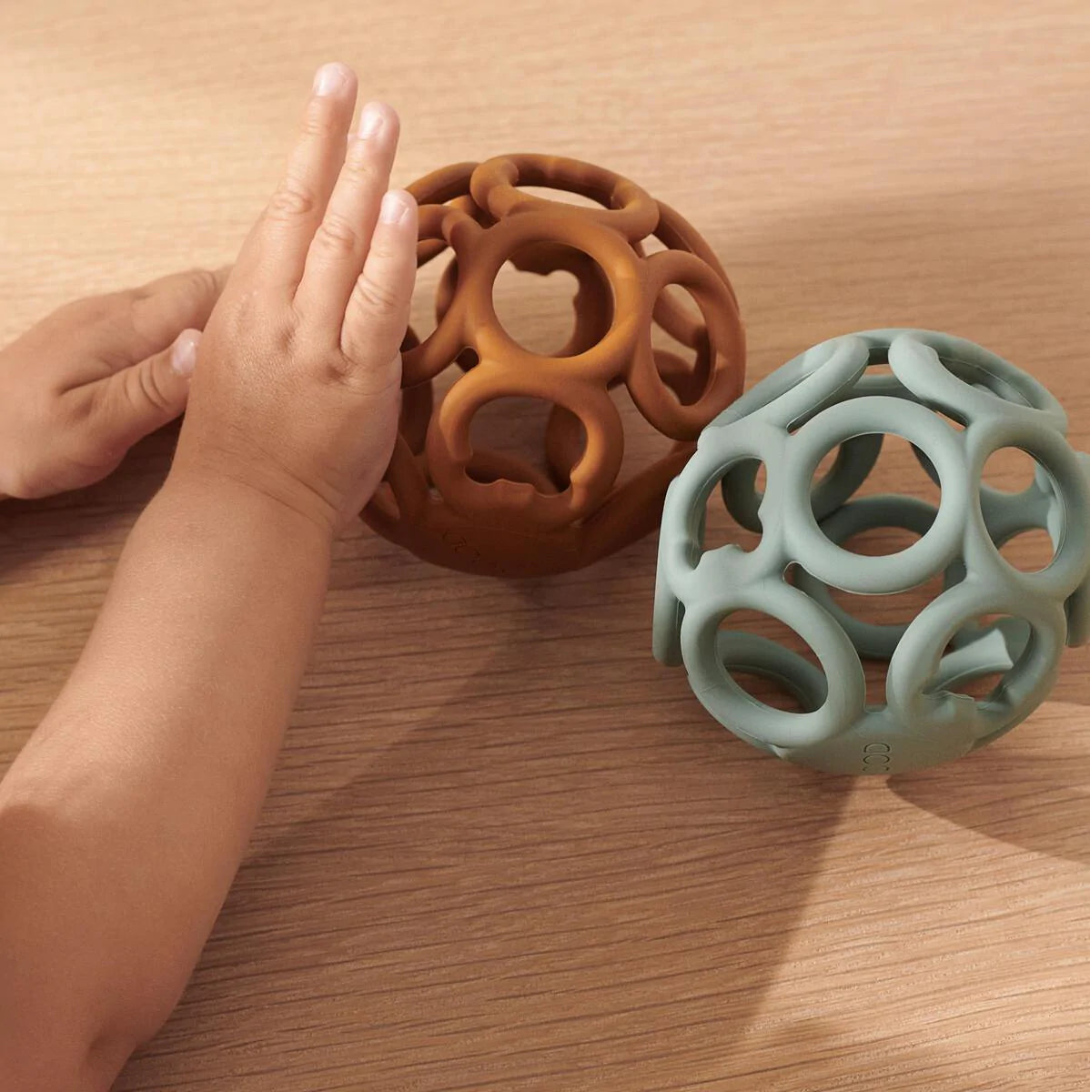 Liewood Jasmin Beissring Ball 2er Pack Mustard Peppermint Mix