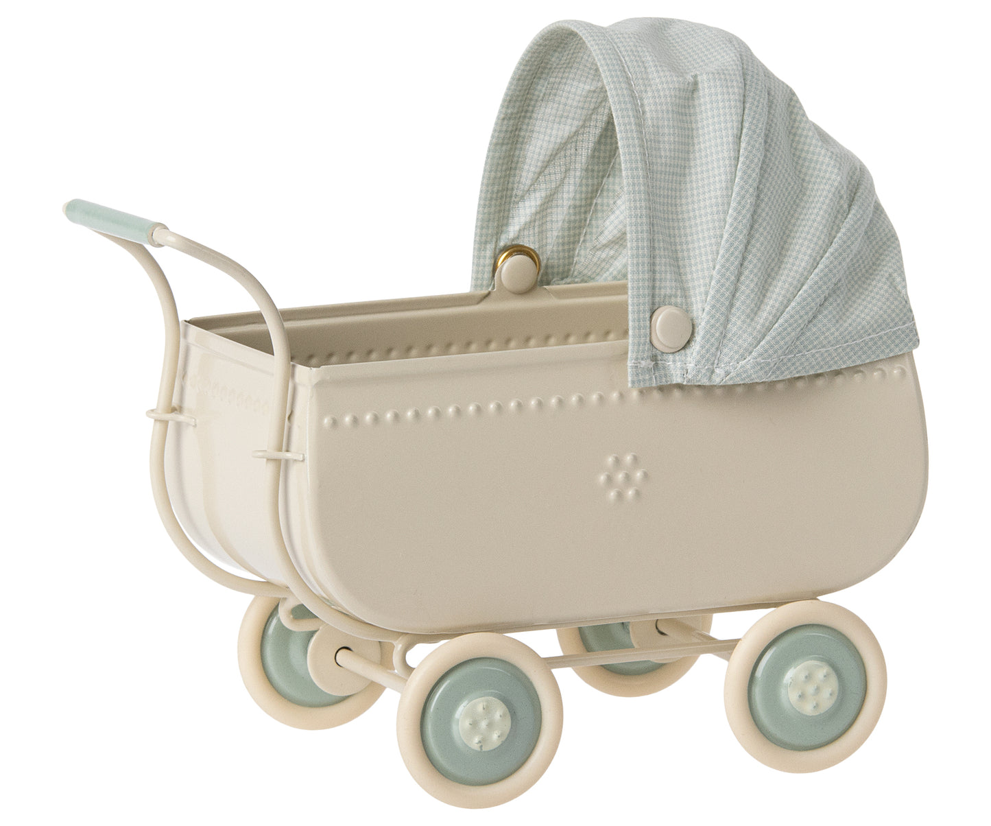 Maileg Kinderwagen, Mikro - Blau
