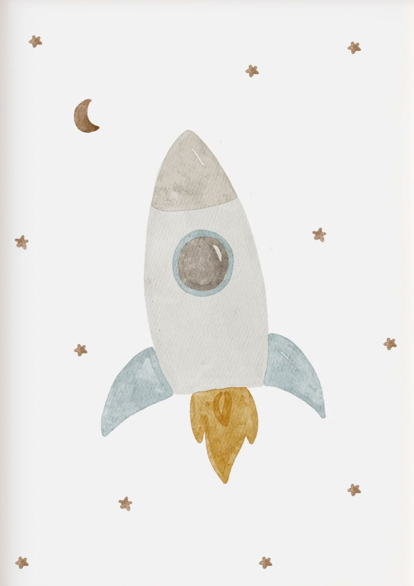 Hej Hanni Wandbild "Rakete" A4
