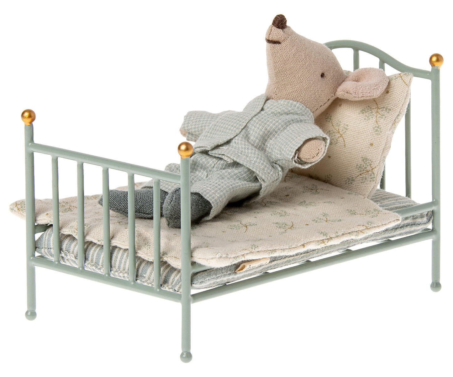 Maileg Vintage Bett, Maus - Minze