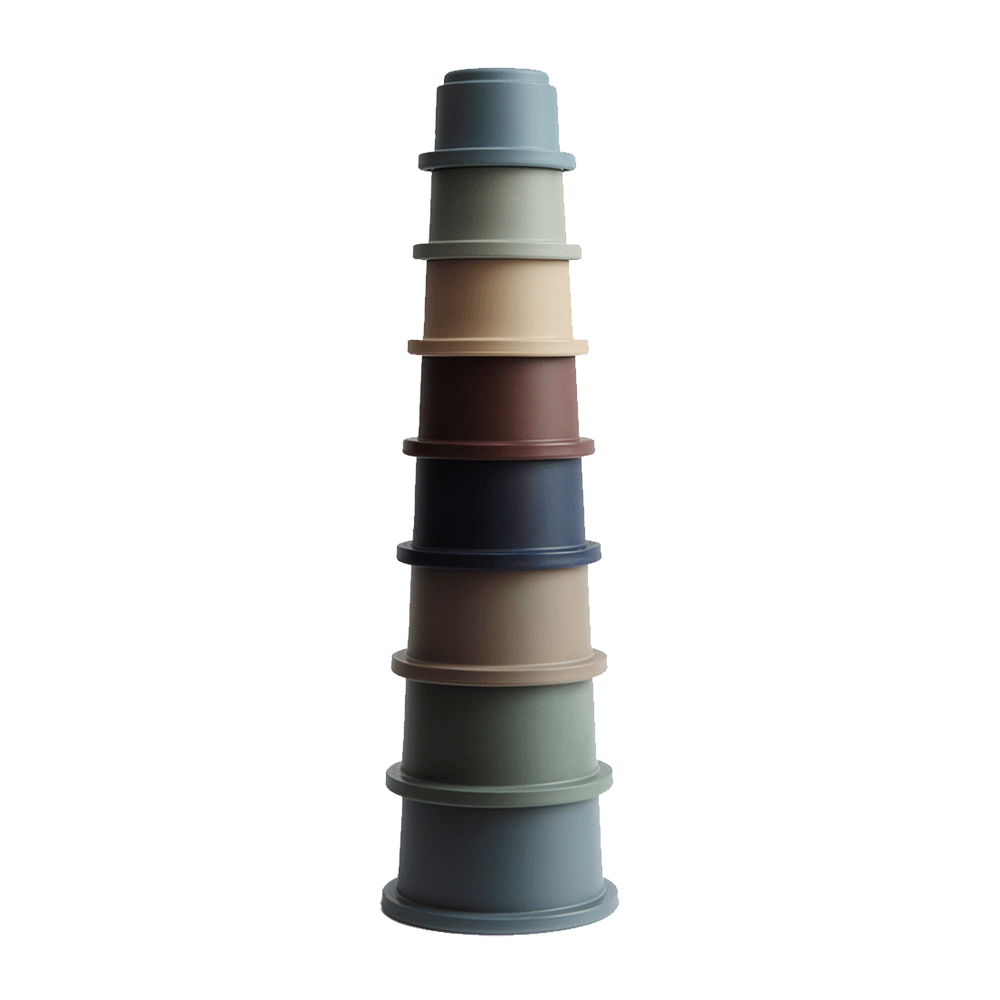 Mushie Stapelbecher "Stacking Cups Forest"