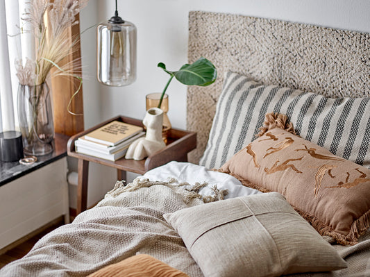 Bloomingville - Eden Bedspread, Nature, Recycled Cotton