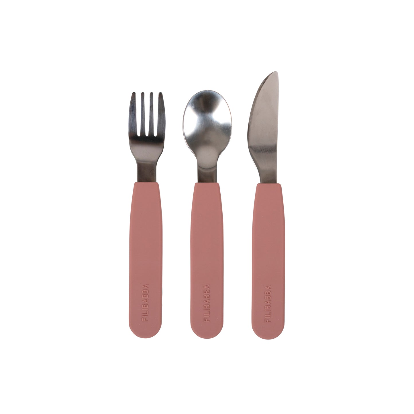 Filibabba Silikonbesteckset - Rose