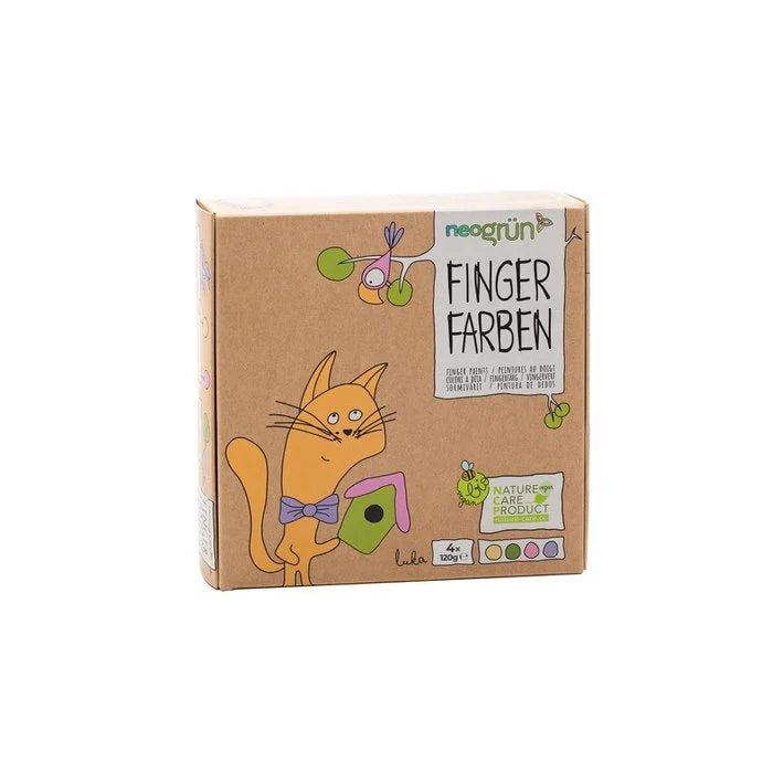 neoGRÜN - Fingerfarben 4er Set "Luka"