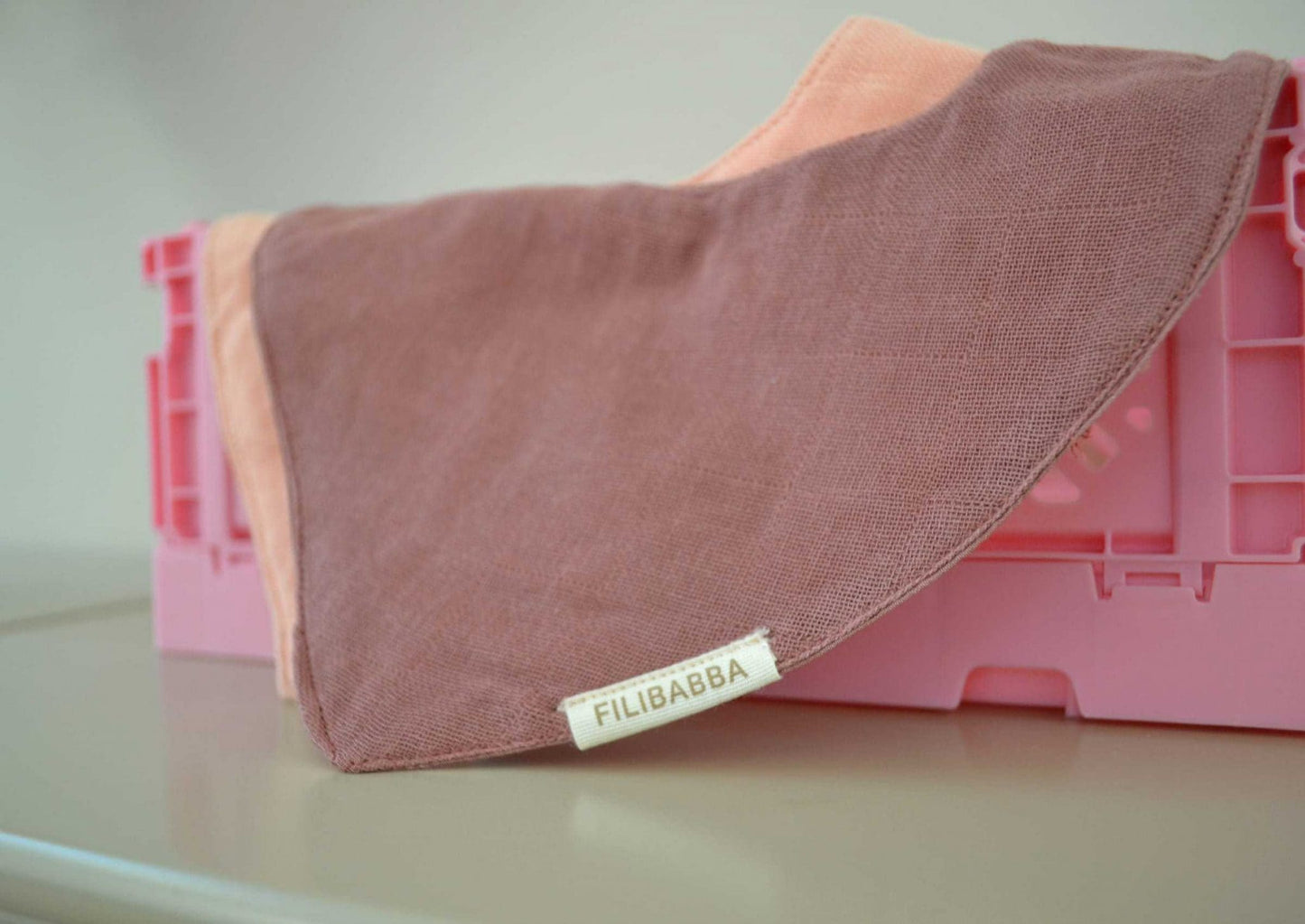 Filibabba - Musselinlätzchen - Dusty rose