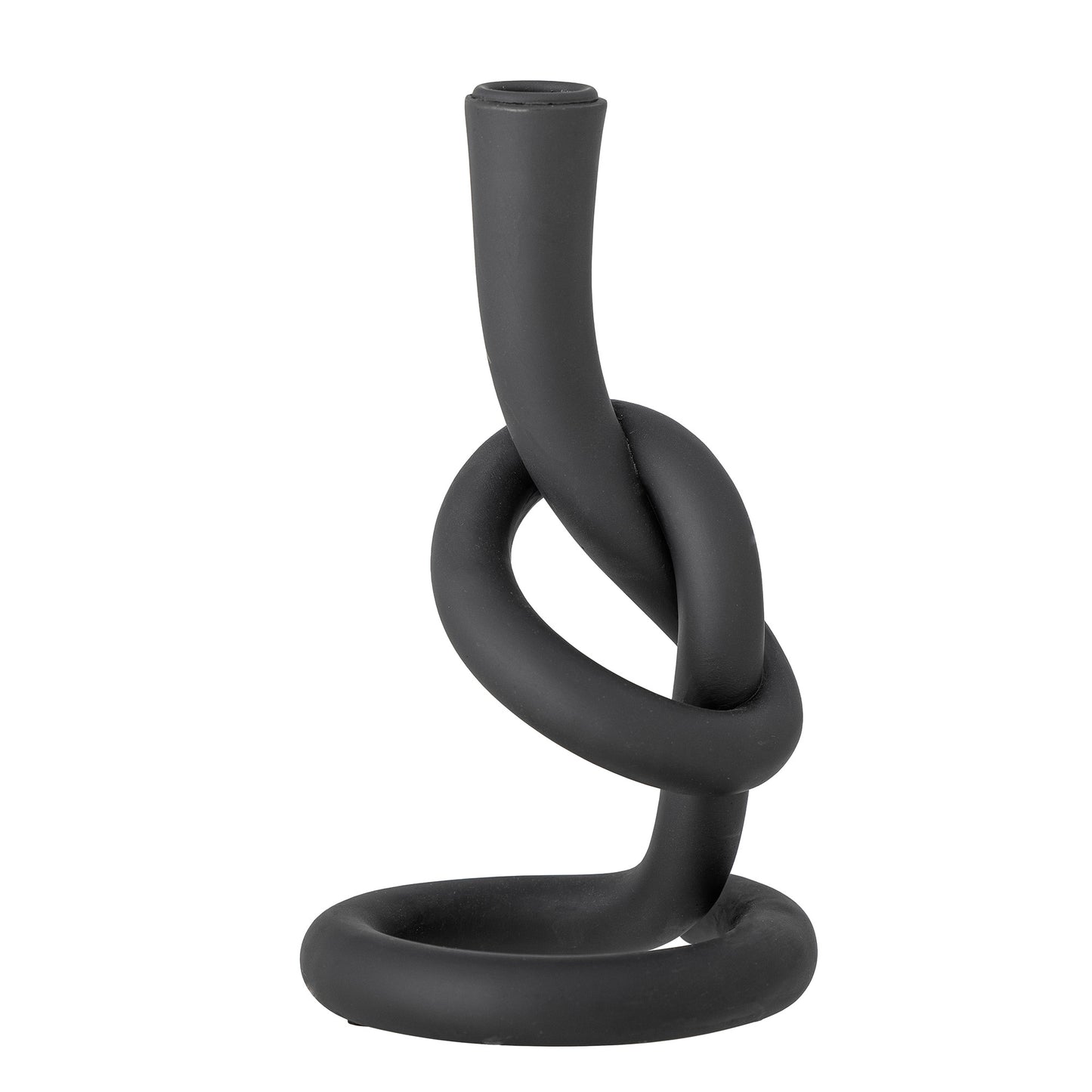Bloomingville - Flikka Candlestick, Black, Polyresin