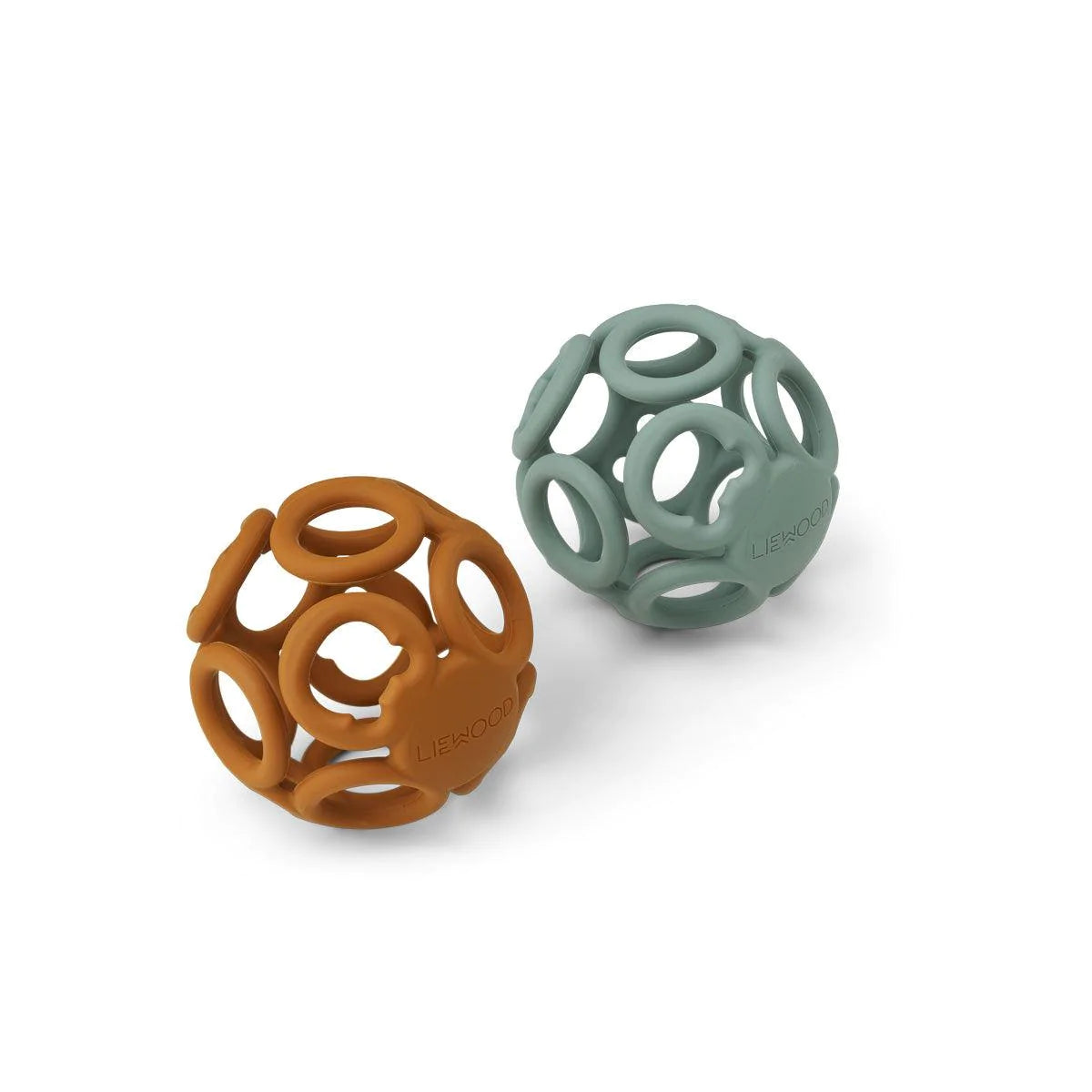Liewood Jasmin Beissring Ball 2er Pack Mustard Peppermint Mix