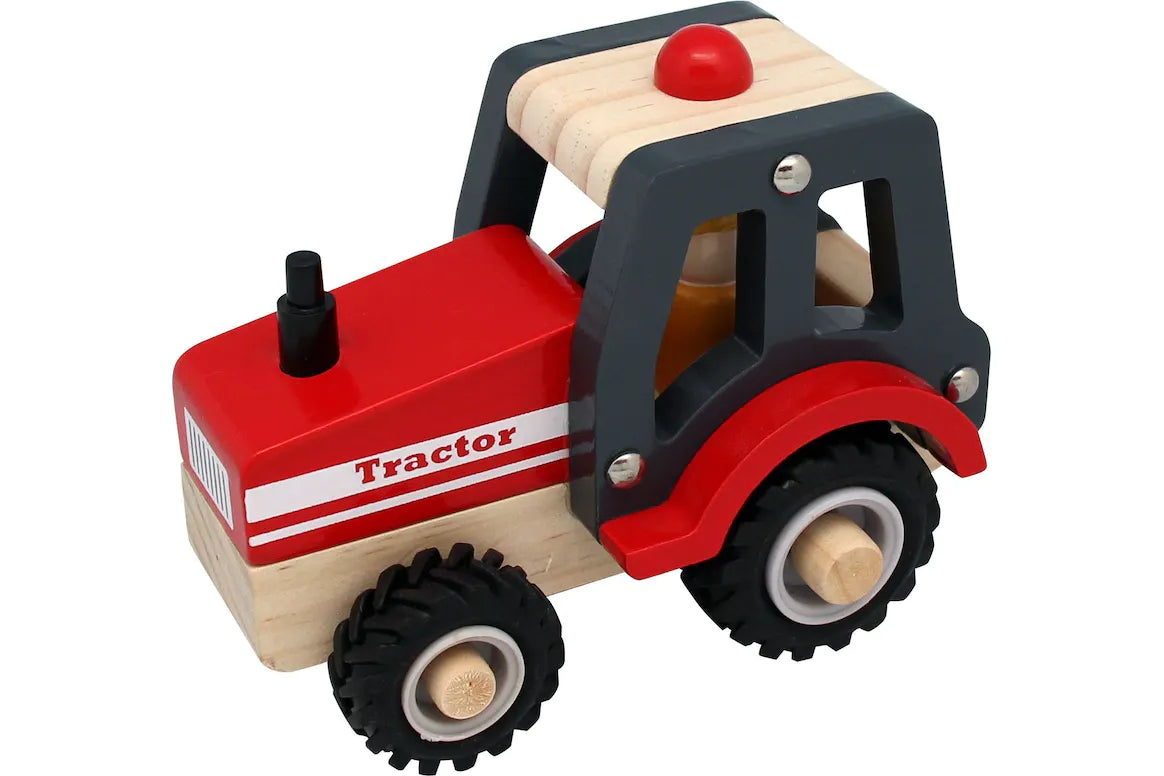 Magni - Holztraktor mit Gummirädern