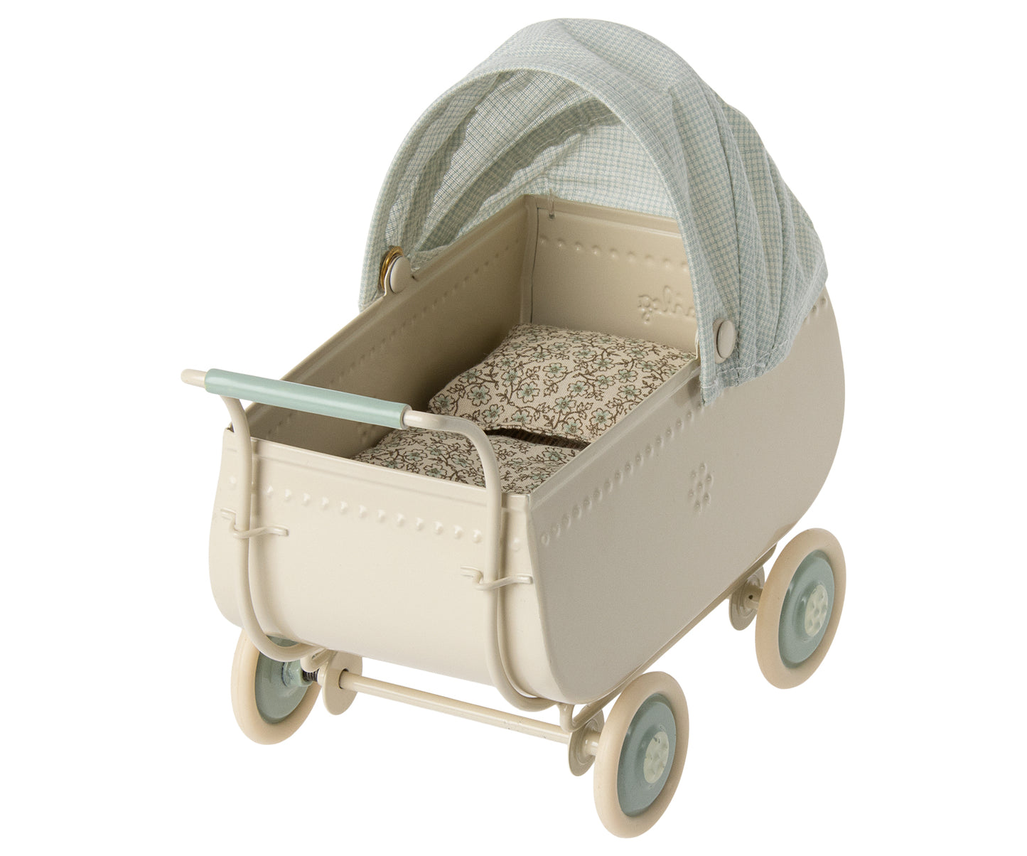 Maileg Kinderwagen, Mikro - Blau