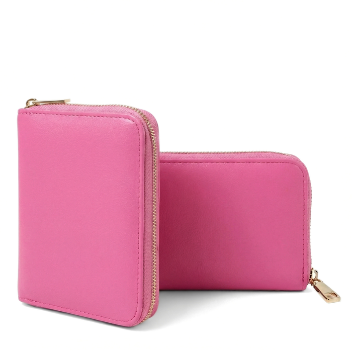 MILLYMILK® PURA SMALL - Kleine Damen-Geldbörse aus veganem Leder