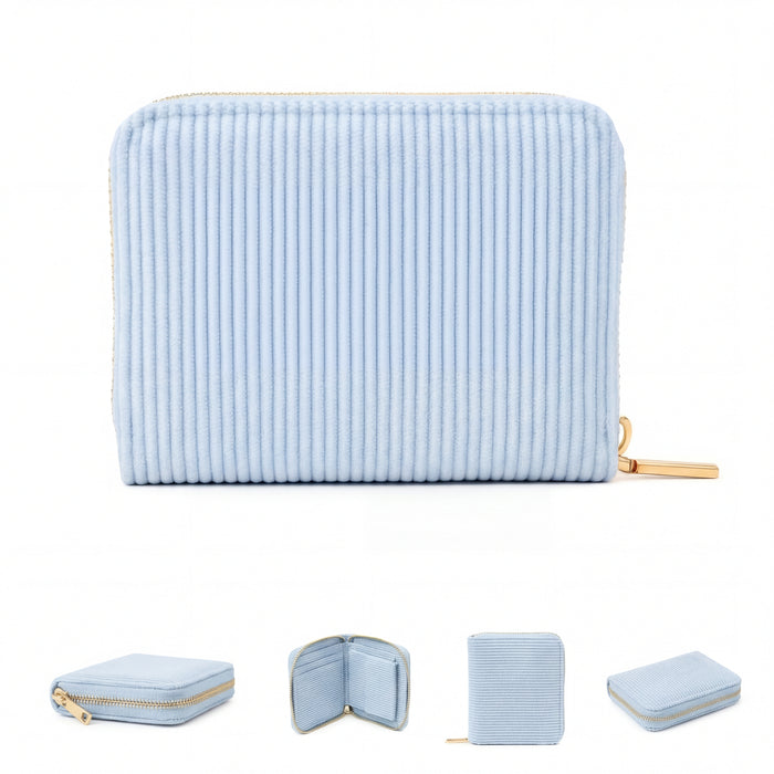 MILLYMILK® FONDO SMALL – Kleiner Cord Geldbeutel mit Reißverschluss