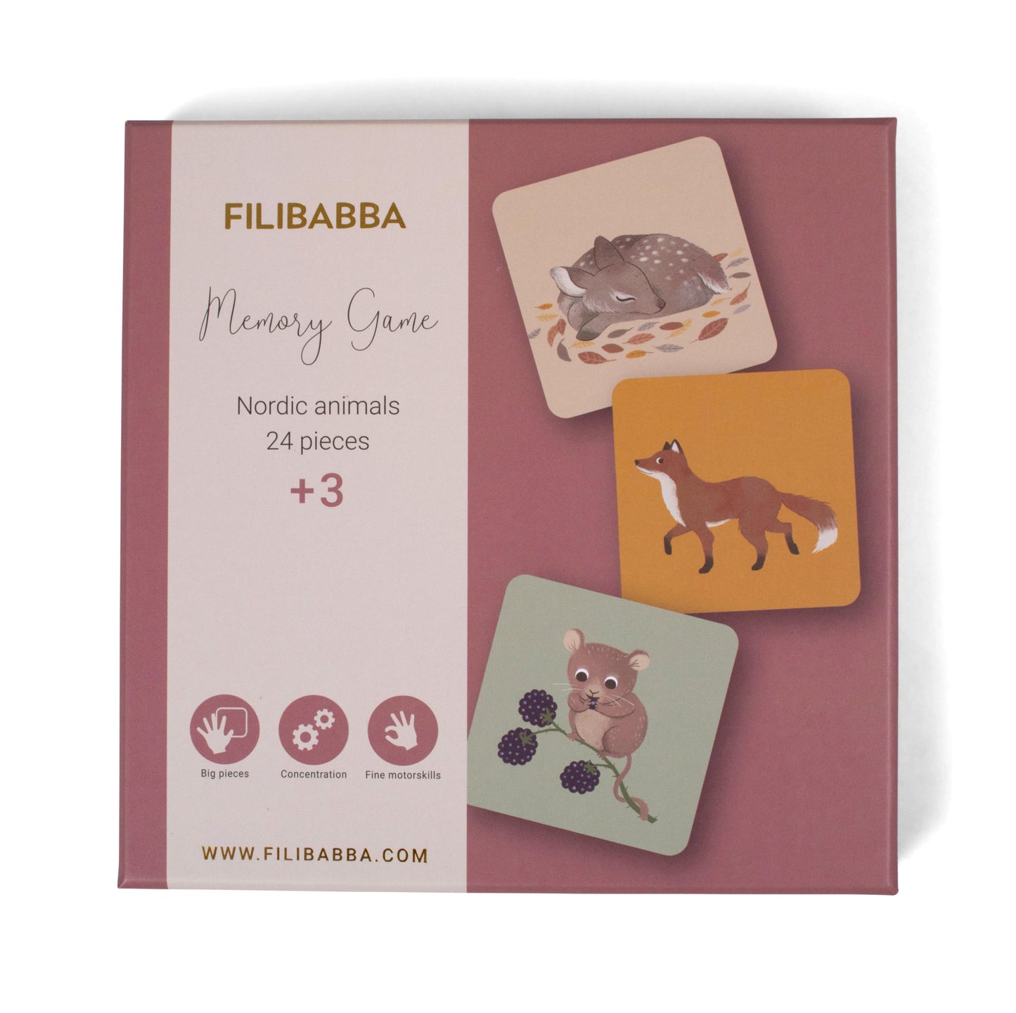 Filibabba Memory-Spiel "Nordische Tierwelt"