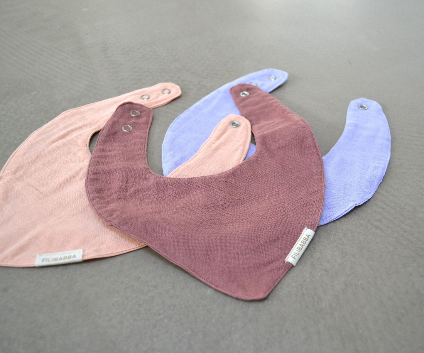 Filibabba - Musselinlätzchen - Dusty rose