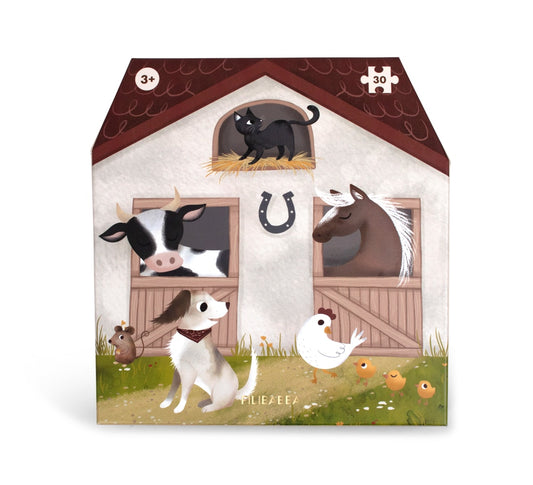 Filibabba Großes Puzzle mit 30 Teilen - Magic Farm
