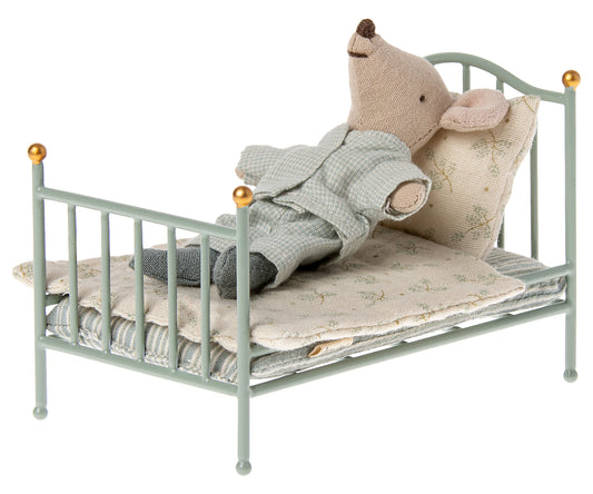 Maileg Vintage Bett, Maus - Minze
