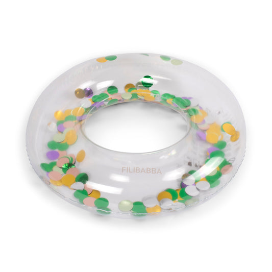 Filibabba - Schwimmring Alfie - Regenbogen Konfetti
