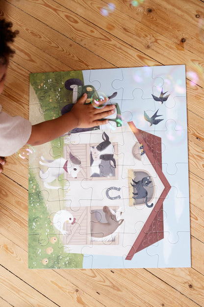 Filibabba Großes Puzzle mit 30 Teilen - Magic Farm