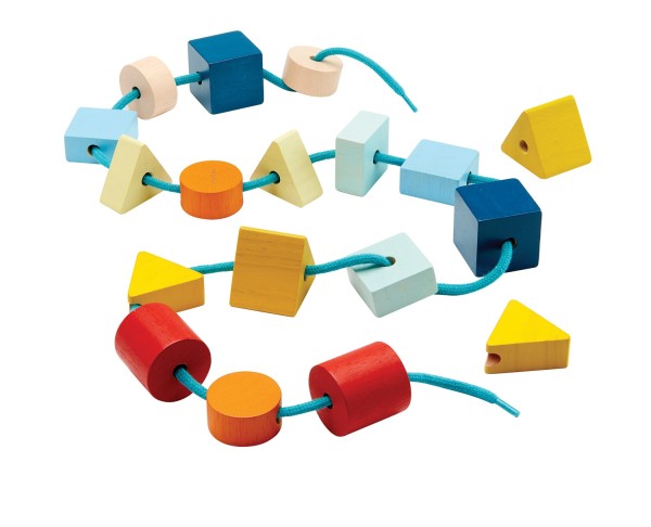 PlanToys Fädelschnüre Geo Unit Link