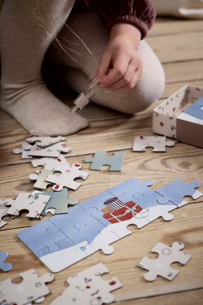 Filibabba - Set mit 4 Puzzles - Wonderful Winter