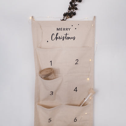 Eulenschnitt Adventskalender "Merry Christmas" 30cm