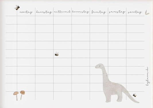 Hej Hanni Stundenplan "Dino" A4