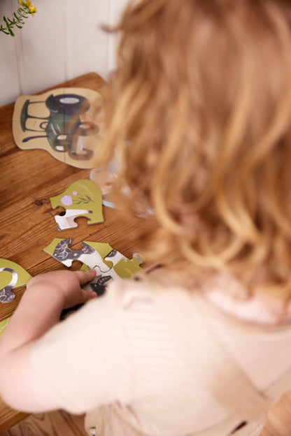 Filibabba Set mit 7 Puzzles - Bauernhoftiere