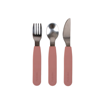 Filibabba Silikonbesteckset - Rose