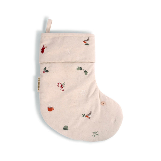 Filibabba - Socke mit Stickerei - Wonderful Winter