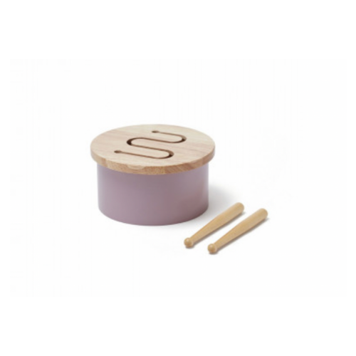 Kids Concept Mini-Trommel in Lila mit Holzschlägeln