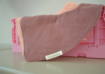 Filibabba - Musselinlätzchen - Dusty rose