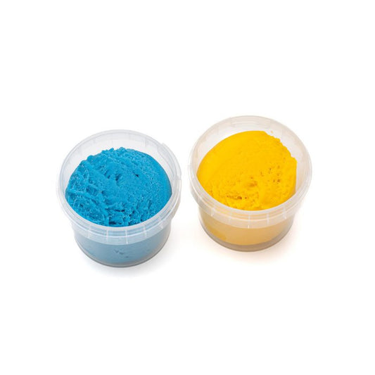 neoGRÜN - Easy-Knete 2er Set "Suri" blau/gelb