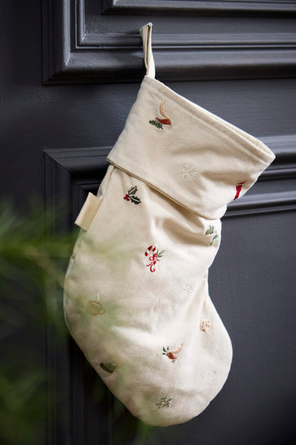 Filibabba - Socke mit Stickerei - Wonderful Winter