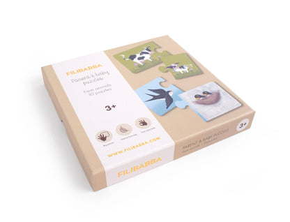 Filibabba Eltern-Kind-Puzzle - Bauernhoftiere