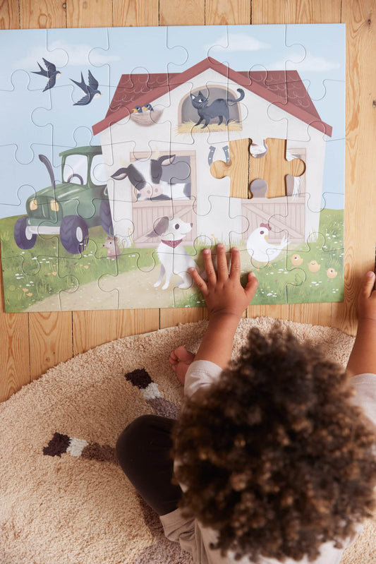 Filibabba Großes Puzzle mit 30 Teilen - Magic Farm