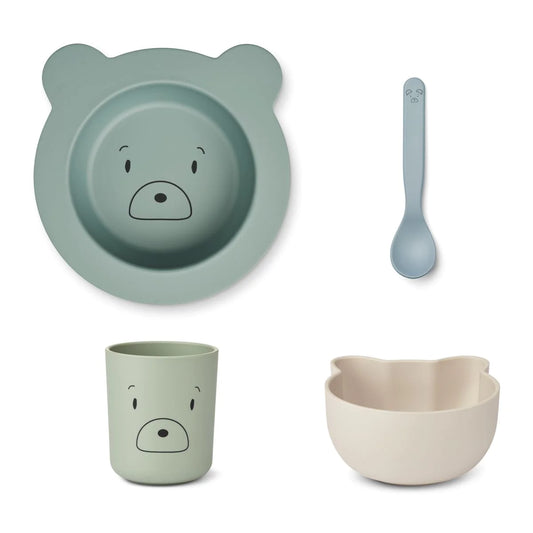 LIEWOOD - JOANA BABY SET 4ER PACK MR BEAR / DUSTY MINT MULTI MIX