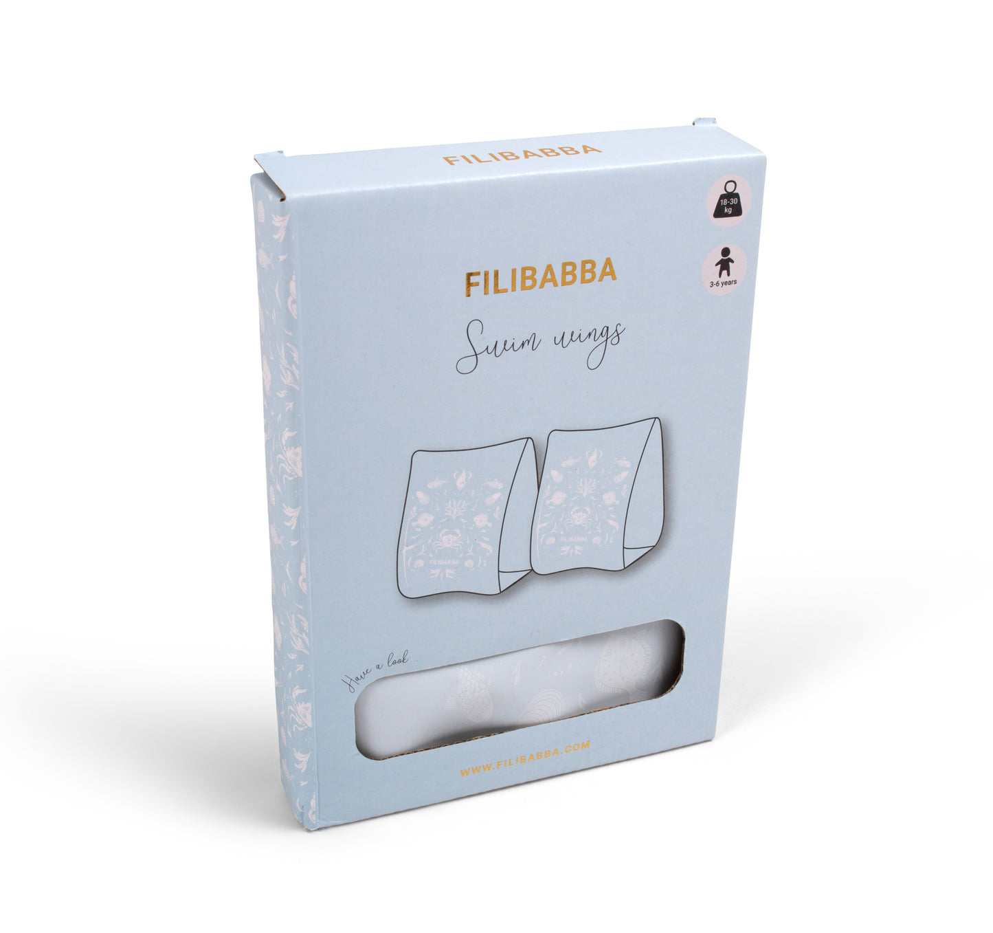 Filibabba - Schwimmflügel Alfie - Nordic Ocean Mono
