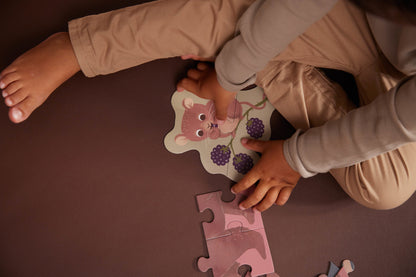 Filibabba Set mit 7 Puzzles - "Nordische Tierwelt"