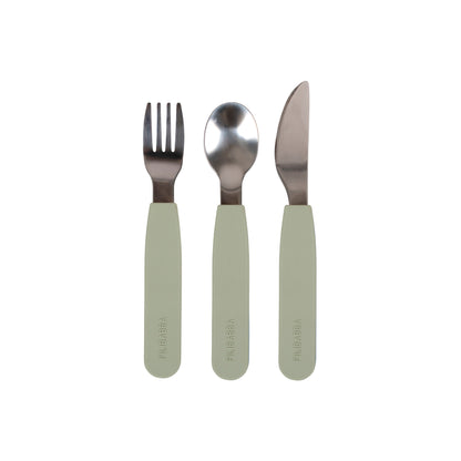 Filibabba Silikonbesteckset - Green