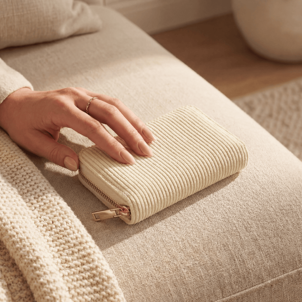 MillyMilk® FONDO SMALL – Kleiner Cord Geldbeutel mit Reißverschluss