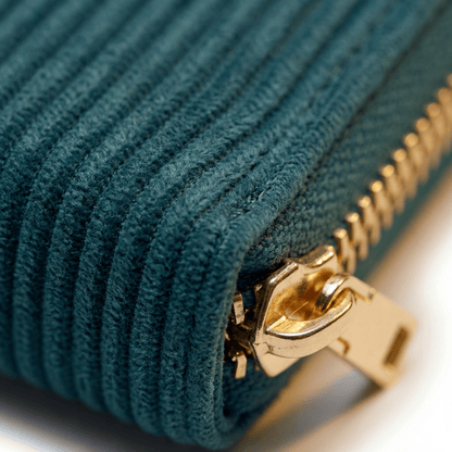 MillyMilk® Kord Geldbeutel Fondo – Formstabile Damenbörse aus Cord in Pastellfarben