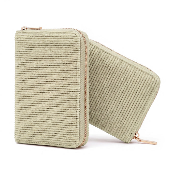 MILLYMILK® FONDO MEDIUM – Mittelgroßer Cord Geldbeutel mit Reißverschluss