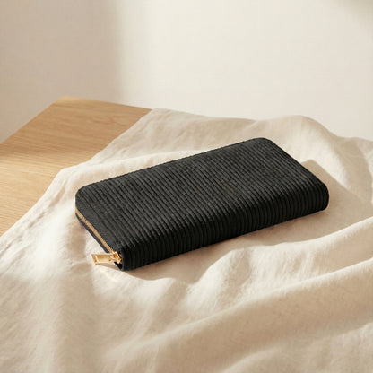 MillyMilk® FONDO LARGE – Großer Cord Geldbeutel mit Reißverschluss